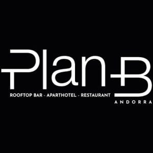 Logo Plan B Andorra, rooftop bar et restaurant en Andorre.